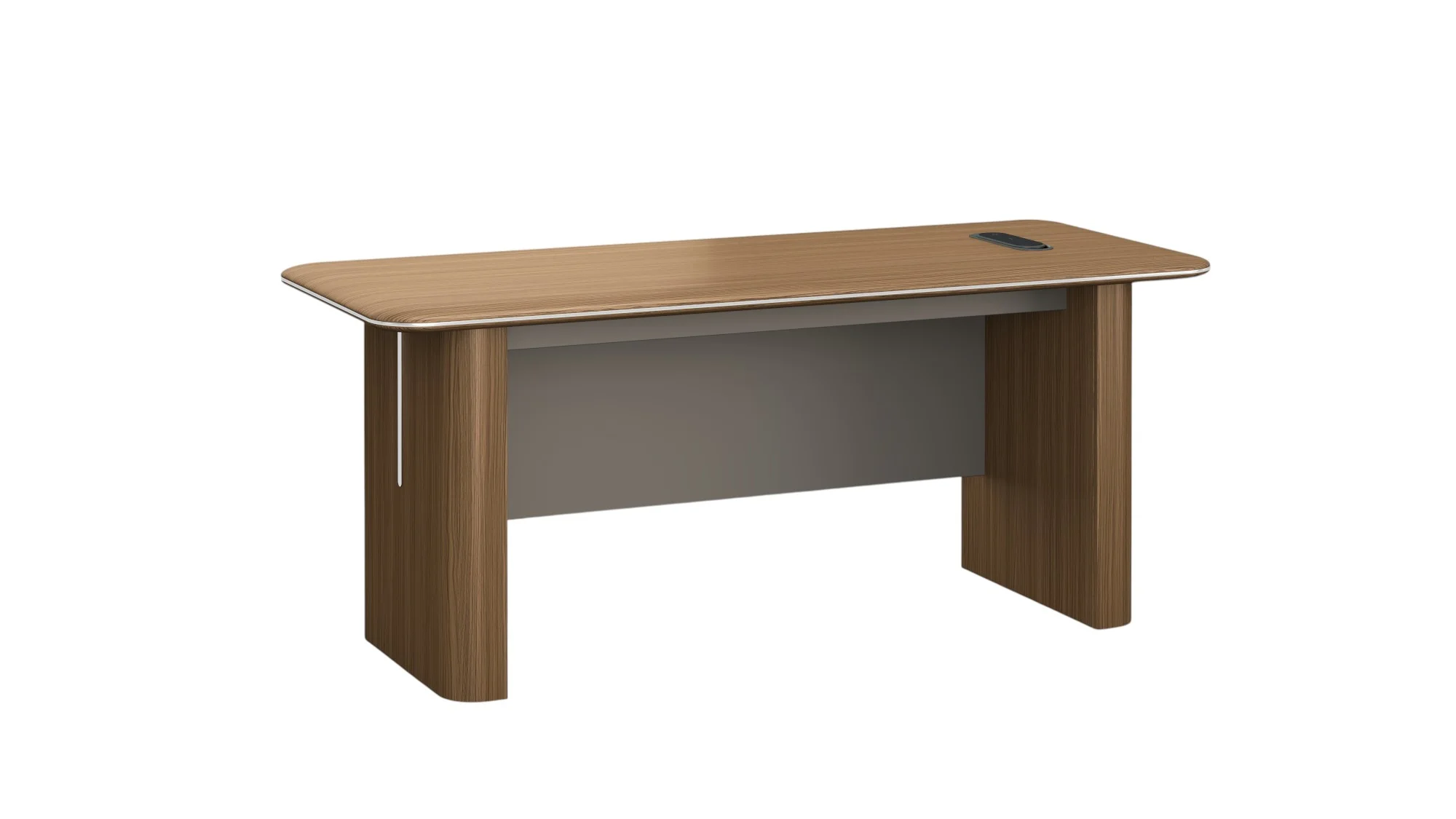 Заседателна маса RFG Parma, 2000 х 1000 х 750 mm, ПДЧ 50 mm, орех и перлен графит