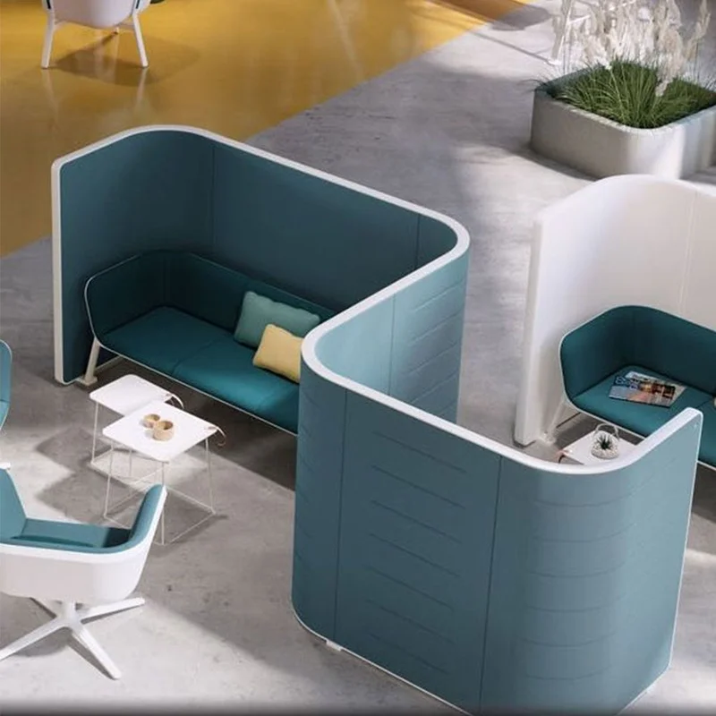 Ниска маса Interstuhl Hub HU920, правоъгълен плот, HPL, метална основа, черна, 2 броя в комплект