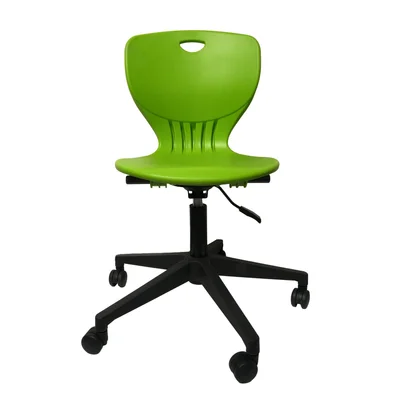 Ученически стол RFG Maxima Move Black, полипропилен, до 120 kg, зелен