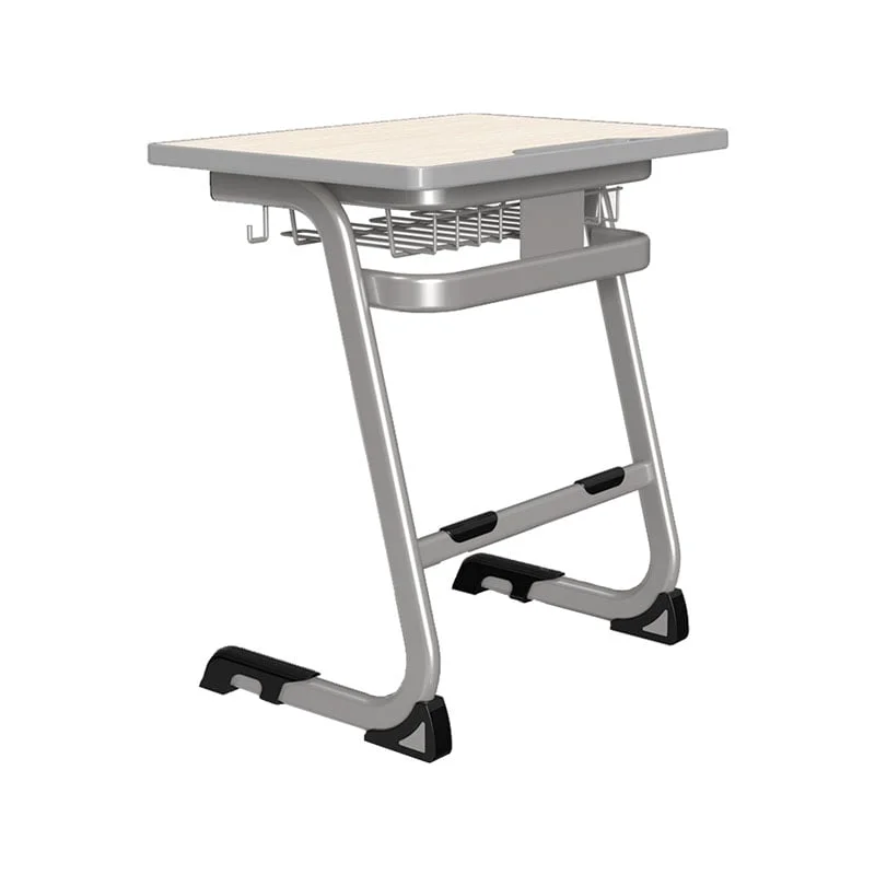 Ергономичен чин и стол RFG Istudy Grey, от VIII до XII клас, 700 х 500 х 760 mm, плот светъл бук, сиви крака