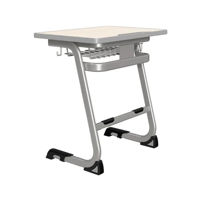 Ергономичен чин и стол RFG Istudy Grey, от VIII до XII клас, 700 х 500 х 760 mm, плот светъл бук, сиви крака