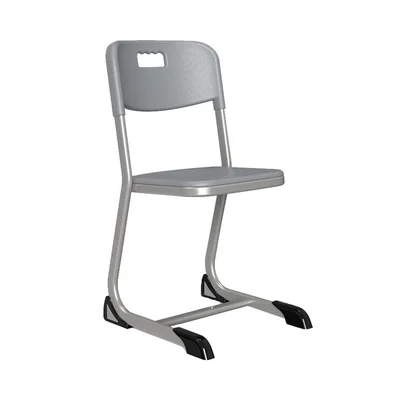 Ергономичен чин и стол RFG Istudy Grey, от VIII до XII клас, 700 х 500 х 760 mm, плот светъл бук, сиви крака