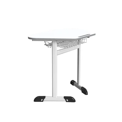 Ученическа маса RFG Jam, едноместна, от I до IV клас, 700 х 500 х 670 mm, MDF, сива