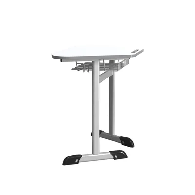 Ученическа маса RFG Jam, едноместна, над VIII клас, 700 х 500 х 760 mm, MDF, сива