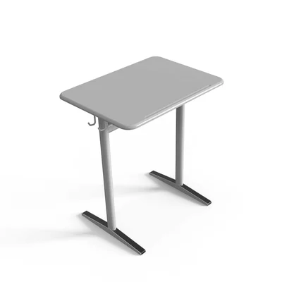 Ученическа маса RFG Riva, 650 х 450 х 760 mm, полипропилен, метална основа, сива