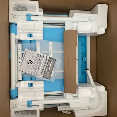 Ергономичен чин и стол RFG Ergo Tech 403X, ученически, MDF плот, метални крака, син