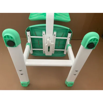 Ергономичен чин и стол RFG Ergo Tech 403X, ученически, MDF плот, метални крака, зелен