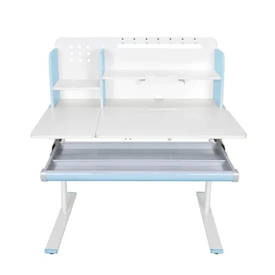 Бюро RFG с регулируема височина Ergo Light 1003A, MDF плот, метални крака, синьо