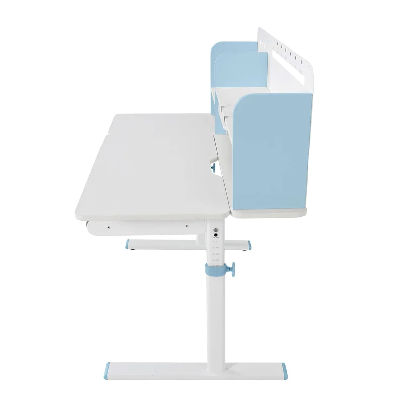 Бюро RFG с регулируема височина Ergo Light 1003A, MDF плот, метални крака, синьо