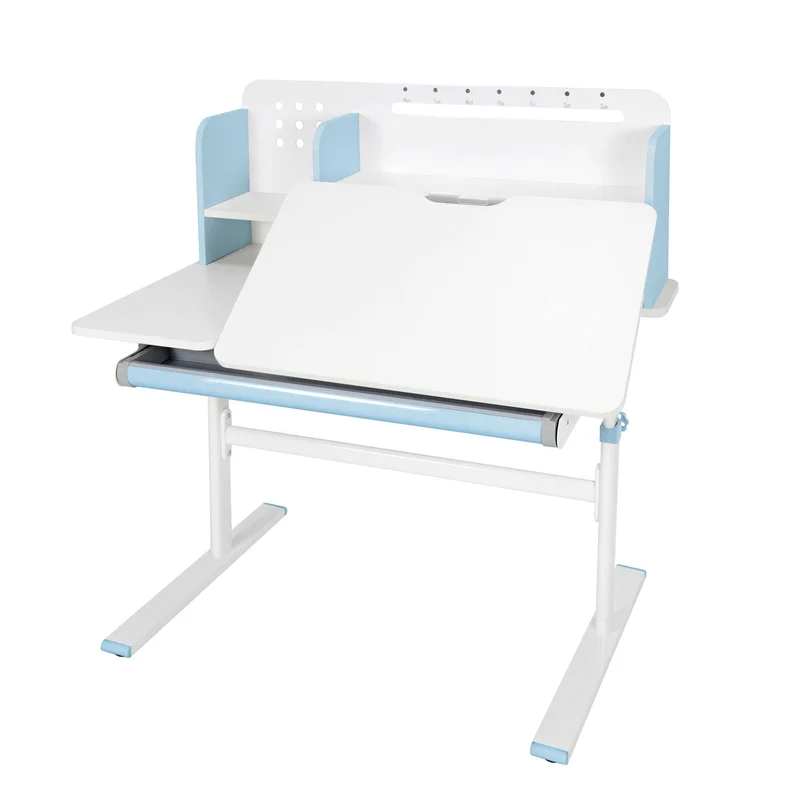Бюро RFG с регулируема височина Ergo Light 1003A, MDF плот, метални крака, синьо