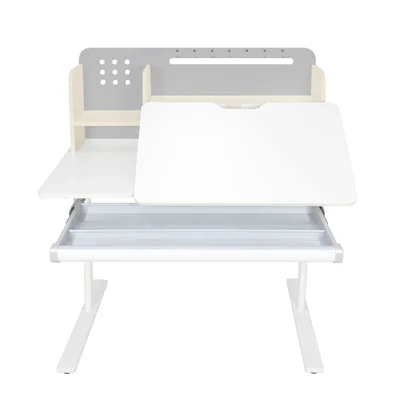 Бюро RFG с регулируема височина Ergo Light 1003A, MDF плот, метални крака, сиво