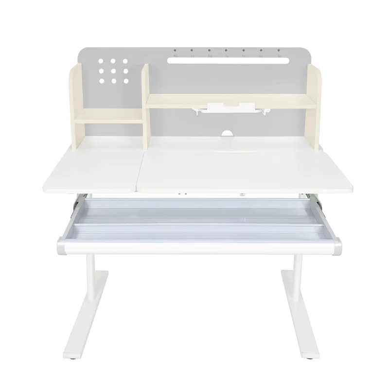 Бюро RFG с регулируема височина Ergo Light 1003A, MDF плот, метални крака, сиво