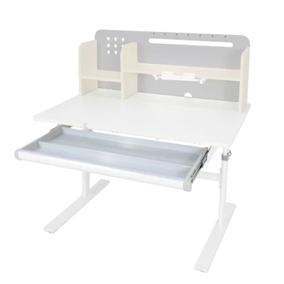 Бюро RFG с регулируема височина Ergo Light 1003A, MDF плот, метални крака, сиво