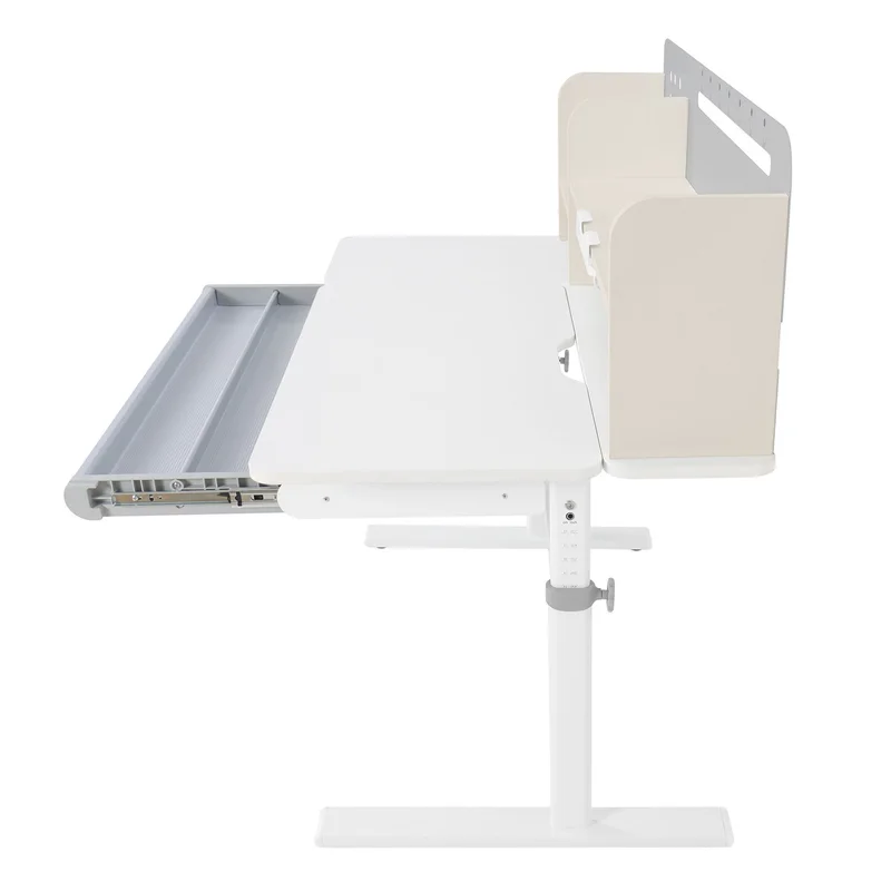 Бюро RFG с регулируема височина Ergo Light 1003A, MDF плот, метални крака, сиво