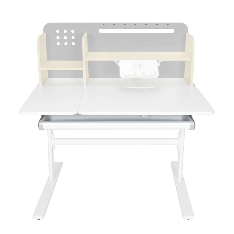 Бюро RFG с регулируема височина Ergo Light 1003A, MDF плот, метални крака, сиво