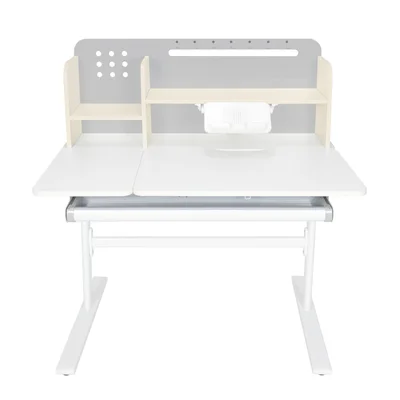 Бюро RFG с регулируема височина Ergo Light 1003A, MDF плот, метални крака, сиво