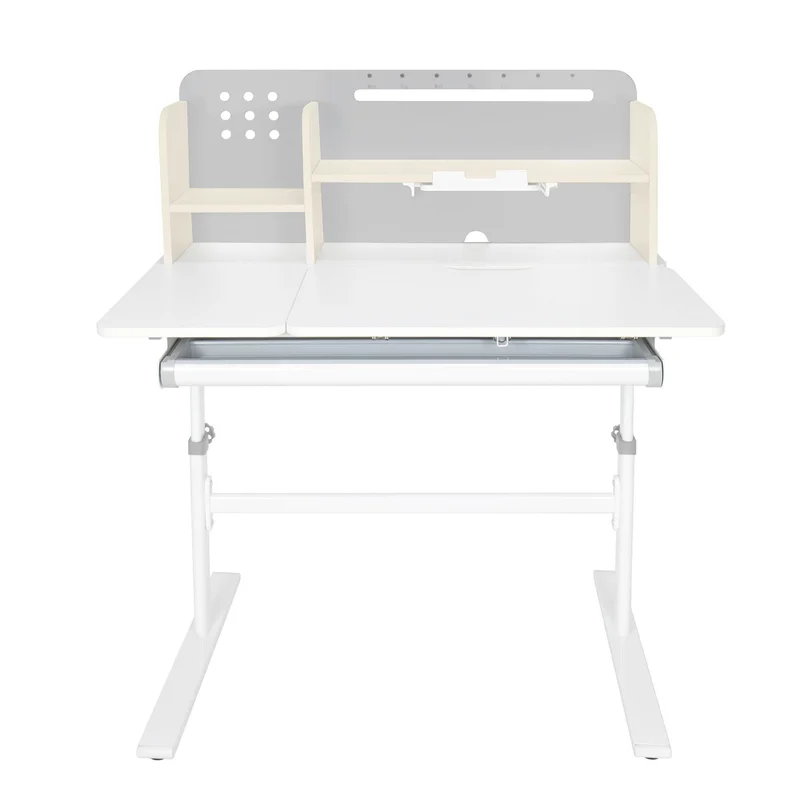 Бюро RFG с регулируема височина Ergo Light 1003A, MDF плот, метални крака, сиво