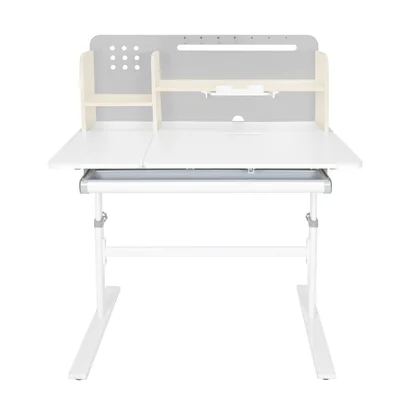 Бюро RFG с регулируема височина Ergo Light 1003A, MDF плот, метални крака, сиво