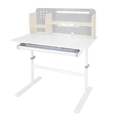 Бюро RFG с регулируема височина Ergo Light 1003A, MDF плот, метални крака, сиво