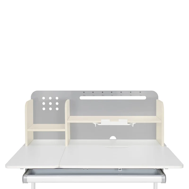 Бюро RFG с регулируема височина Ergo Light 1003A, MDF плот, метални крака, сиво