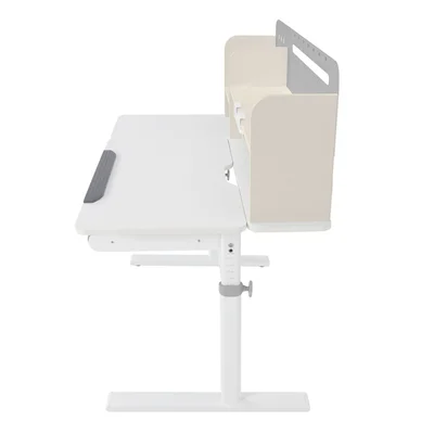 Бюро RFG с регулируема височина Ergo Light 1003A, MDF плот, метални крака, сиво