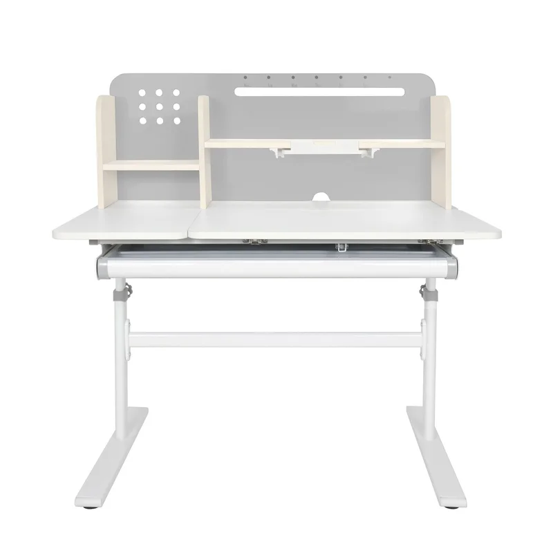 Бюро RFG с регулируема височина Ergo Light 1003A, MDF плот, метални крака, сиво