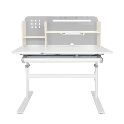 Бюро RFG с регулируема височина Ergo Light 1003A, MDF плот, метални крака, сиво