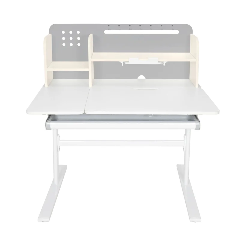 Бюро RFG с регулируема височина Ergo Light 1003A, MDF плот, метални крака, сиво