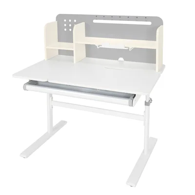 Бюро RFG с регулируема височина Ergo Light 1003A, MDF плот, метални крака, сиво