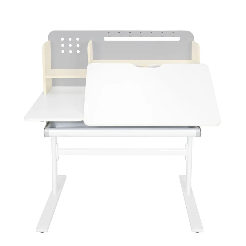 Бюро RFG с регулируема височина Ergo Light 1003A, MDF плот, метални крака, сиво