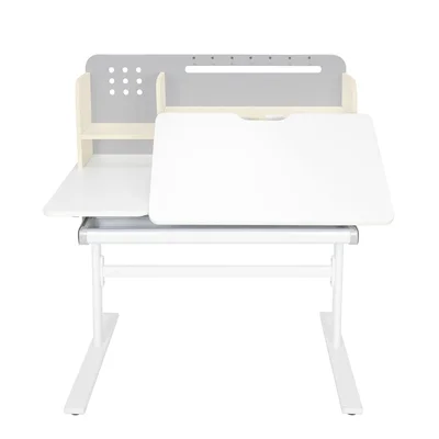 Бюро RFG с регулируема височина Ergo Light 1003A, MDF плот, метални крака, сиво