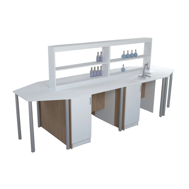 Надстройка RFG Labo, за работна маса, 1200 х 168 х 750 mm, ПДЧ, с контакт