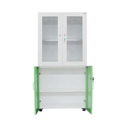 Шкаф RFG, лабораторен, 800 х 400 х 1650 mm, зелено-бял