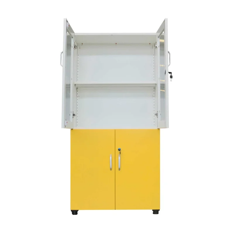 Шкаф RFG, лабораторен, 800 х 400 х 1650 mm, жълто-бял
