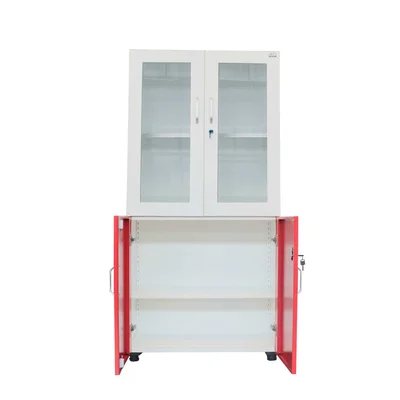 Шкаф RFG, лабораторен, 800 х 400 х 1650 mm, червено-бял