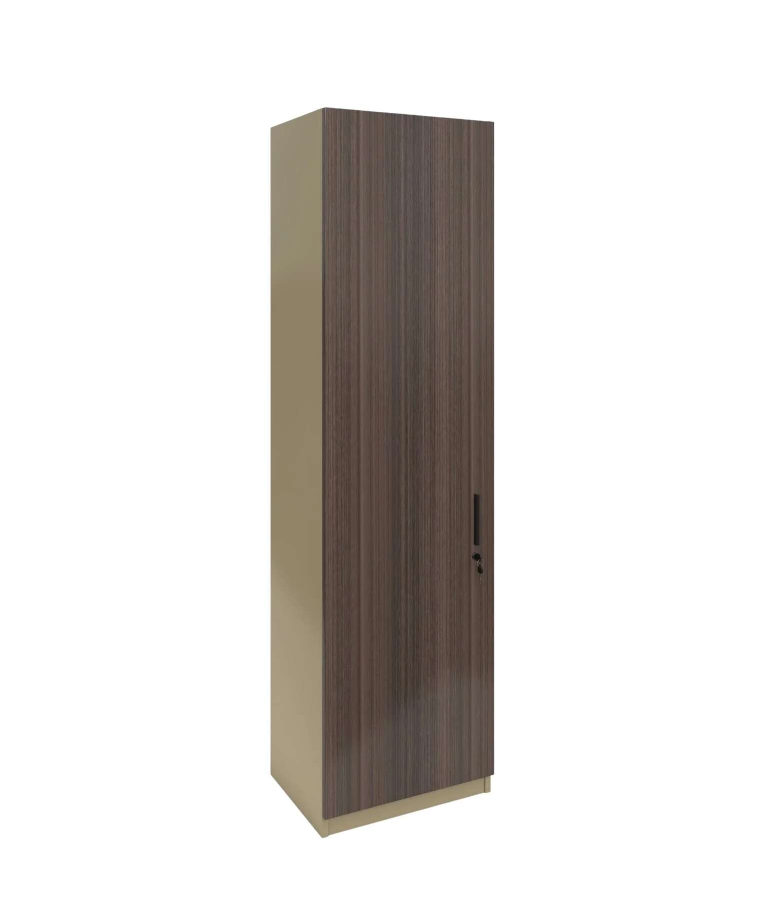 Гардероб RFG Milano, единичен, 550 х 400 х 2000 mm, ПДЧ 18 mm, светъл дъб и тъмносиво