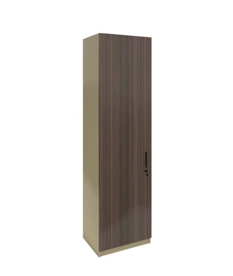 Гардероб RFG Milano, единичен, 550 х 400 х 2000 mm, ПДЧ 18 mm, светъл дъб и тъмносиво