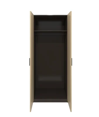 Гардероб RFG Milano, двоен, 800 х 550 х 2000 mm, ПДЧ 18 mm, светъл дъб и тъмносиво