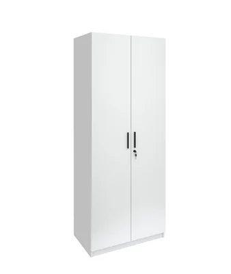 Гардероб RFG Monaco, с рафтове, 800 х 550 х 2000 mm, ПДЧ 18 mm, бял