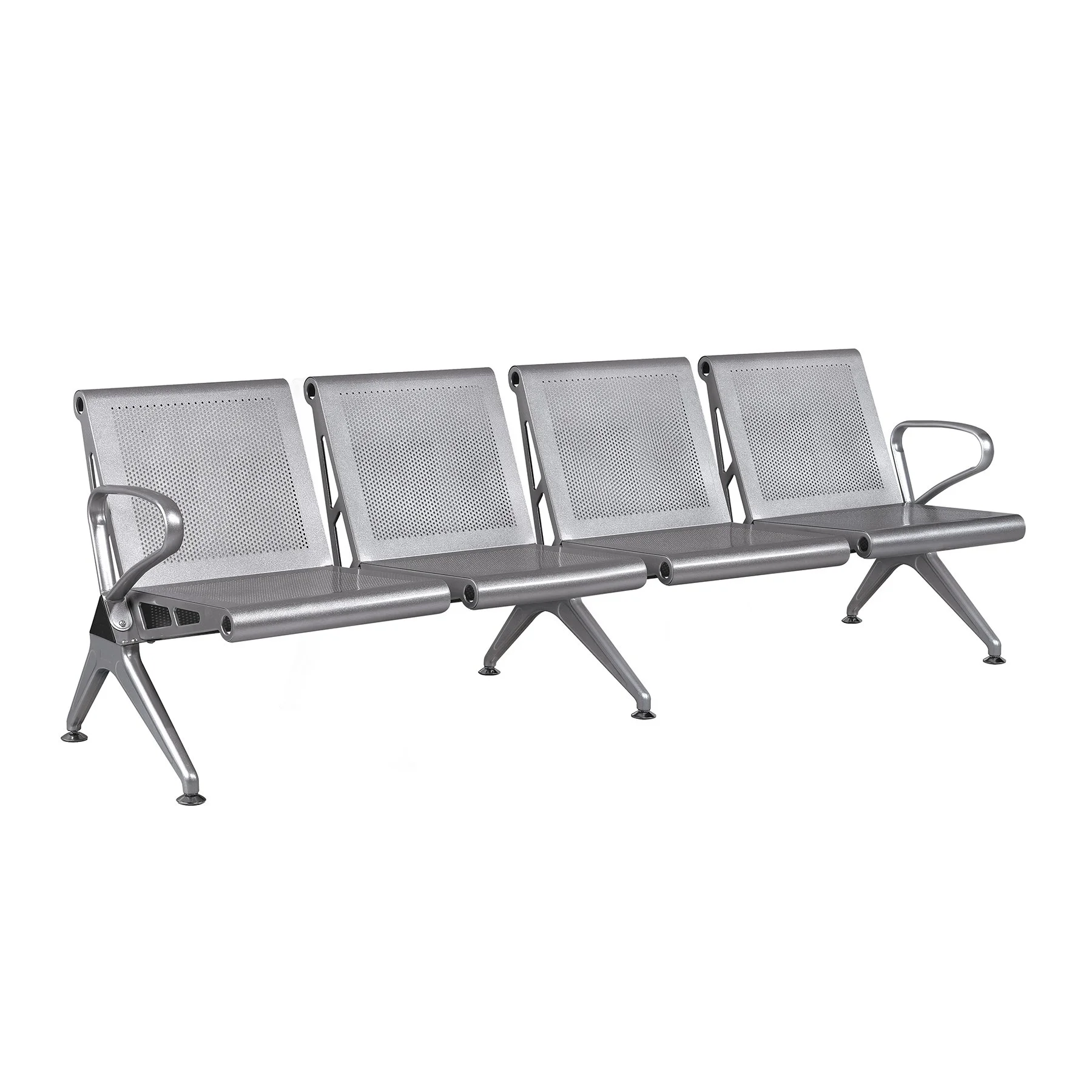 Посетителска пейка RFG Дъблин, с 4 места, метална, 2320 х 640 х 760 mm