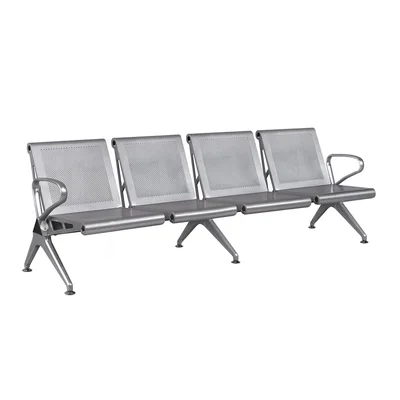 Посетителска пейка RFG Дъблин, с 4 места, метална, 2320 х 640 х 760 mm