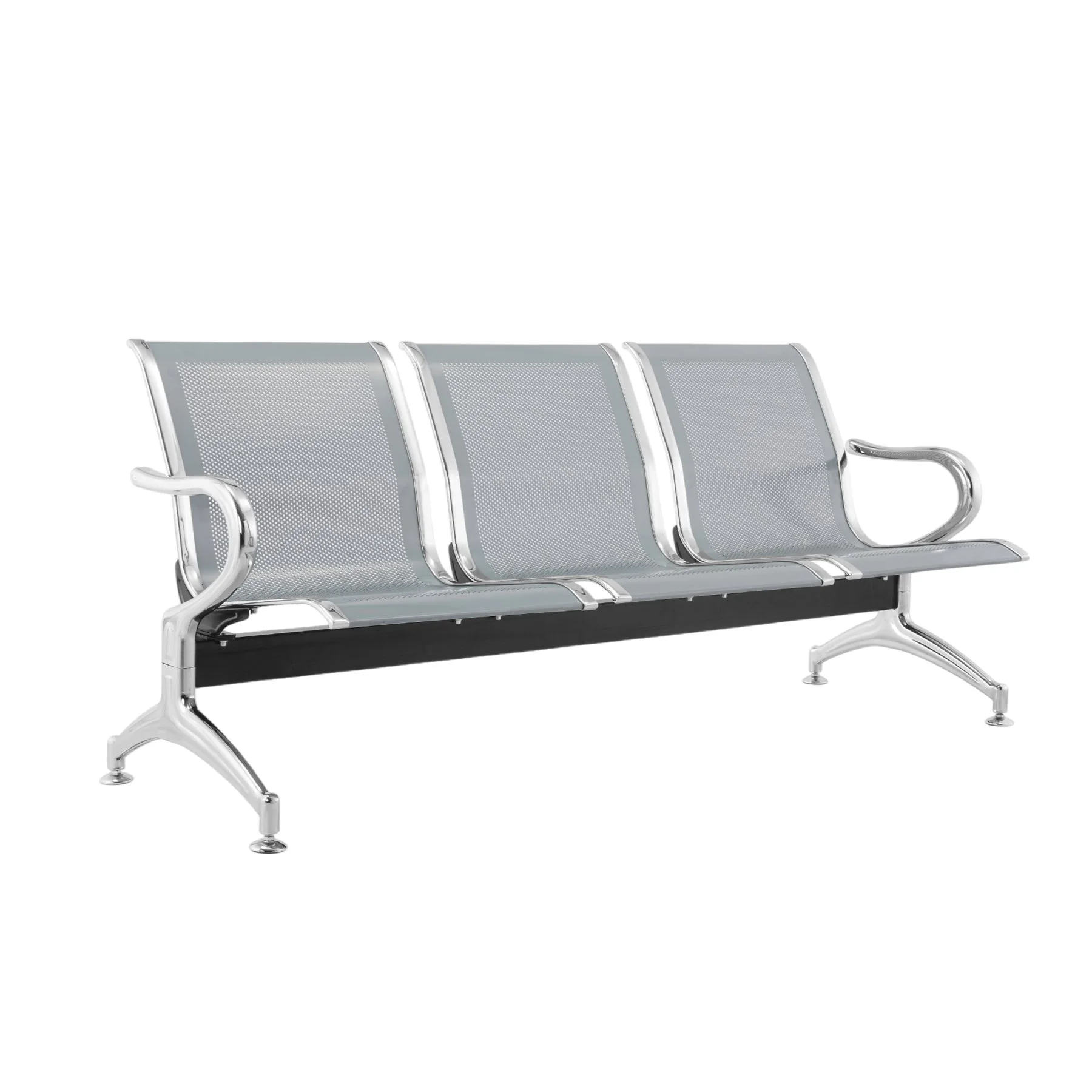 Посетителска пейка RFG София, с 3 места, метална, 1750 х 680 х 770 mm