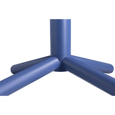 Висока маса RFG Loop, кръгла, 600 х 600 х 1050 mm, шперплат 25 mm, светъл бук, зелени метални крака