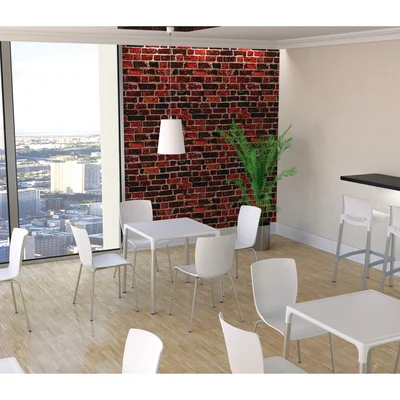 Градински стол RFG Mellon, пластмасов, до 120 kg, оранжев