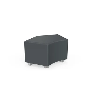 Табуретка RFG Shape, екокожа, 90 х 90 х 43 cm, цвят графит