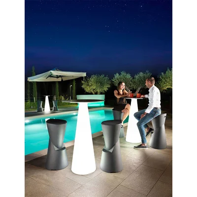 Табуретка Lyxo Sgabello Dot, височина 75 cm, антрацит