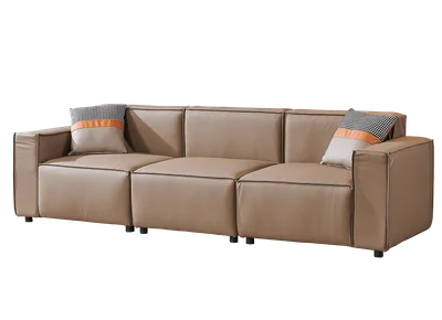 Табуретка RFG Kiano, квадратна, екокожа, 750 х 880 х 420 mm, кафява