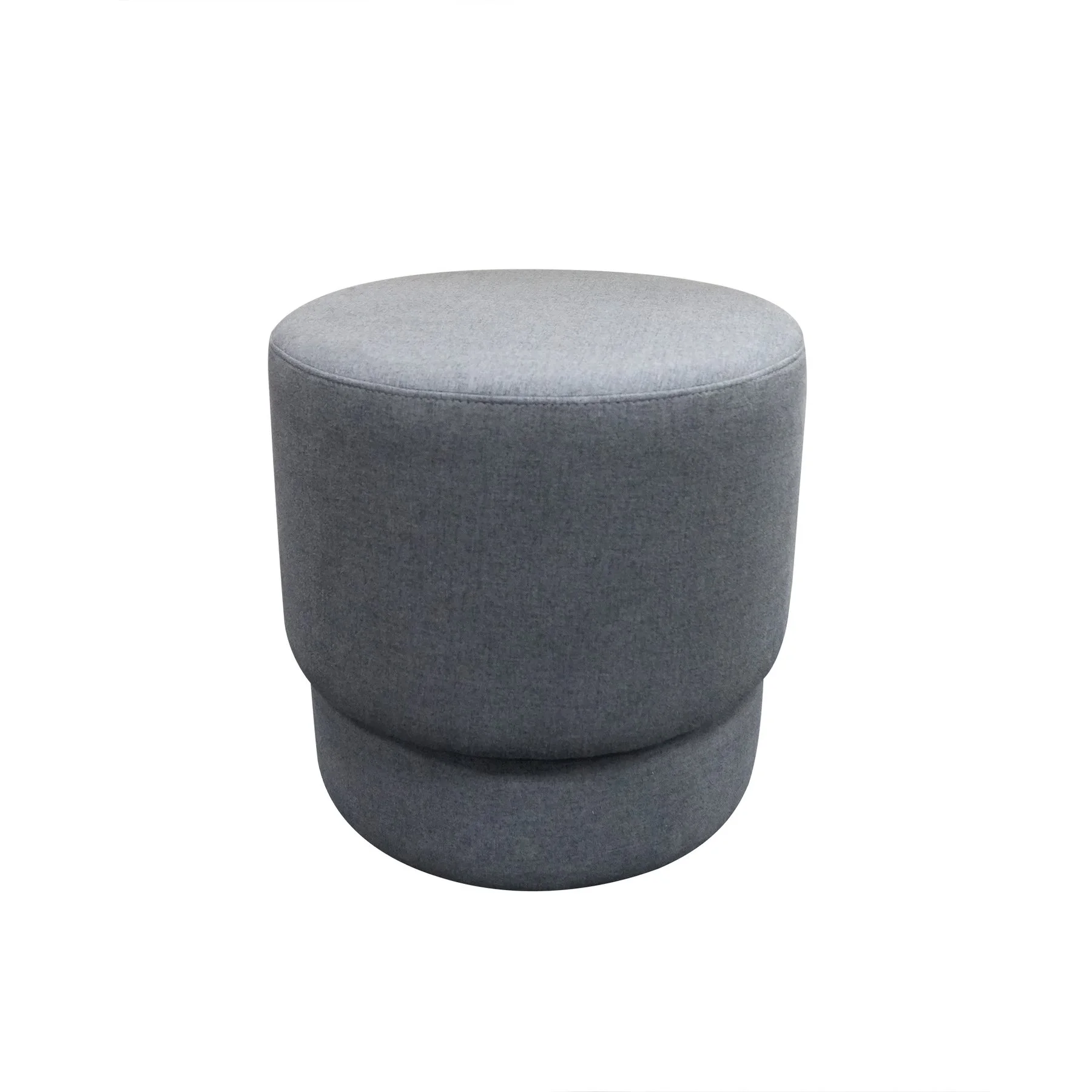 Табуретка RFG Zara, кръгла, дамаска, 450 х 450 х 450 mm, сива