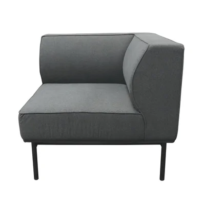 Модул RFG Klark, ъглов, текстил, 800 х 800 х 720 mm, сив