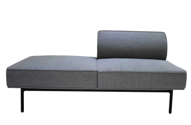 Модул RFG Klark, ъглов, текстил, 800 х 800 х 720 mm, сив